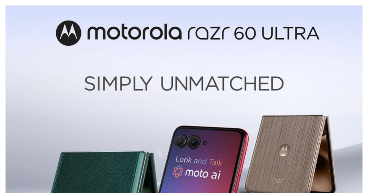 Tach – लॉन्च से ठीक पहले सामने आया Motorola Razr 60 Ultra का स्पेसिफिकेशन, भारत में इस डेट को होगा लॉन्च Tach – लॉन्च से ठीक पहले सामने आया Motorola Razr 60 Ultra का स्पेसिफिकेशन, भारत में इस डेट को होगा लॉन्च
