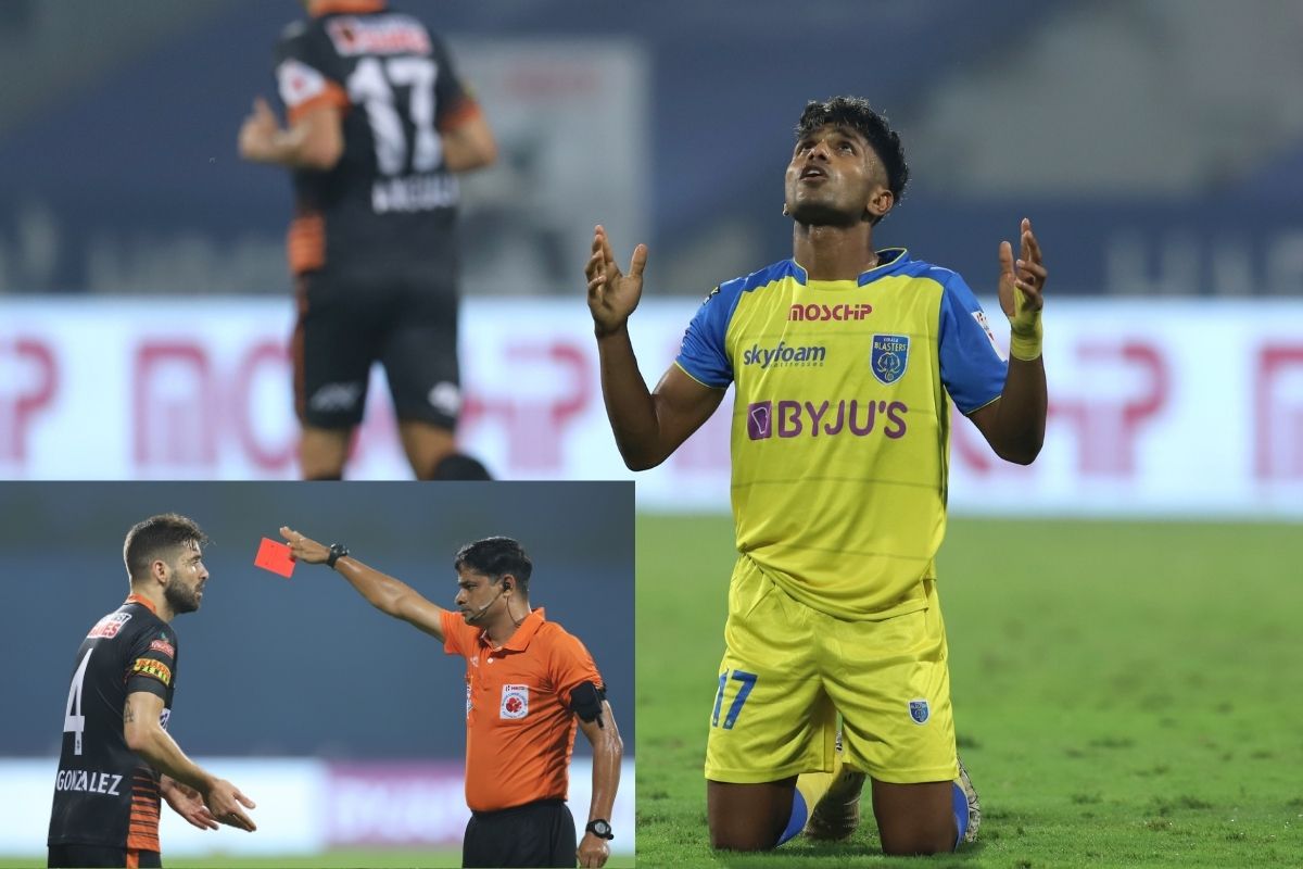 ISL 2020 21 Ivan Gonzalez Sees Red As 10 Man FC Goa Hold Kerala