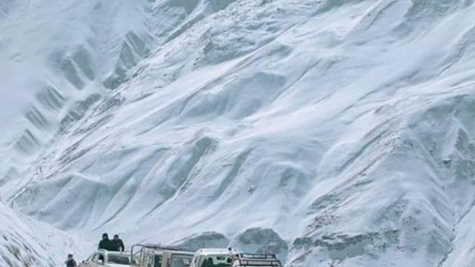 In Pics Icicles Form In Lahaul Valley Of Spiti District After Mercury