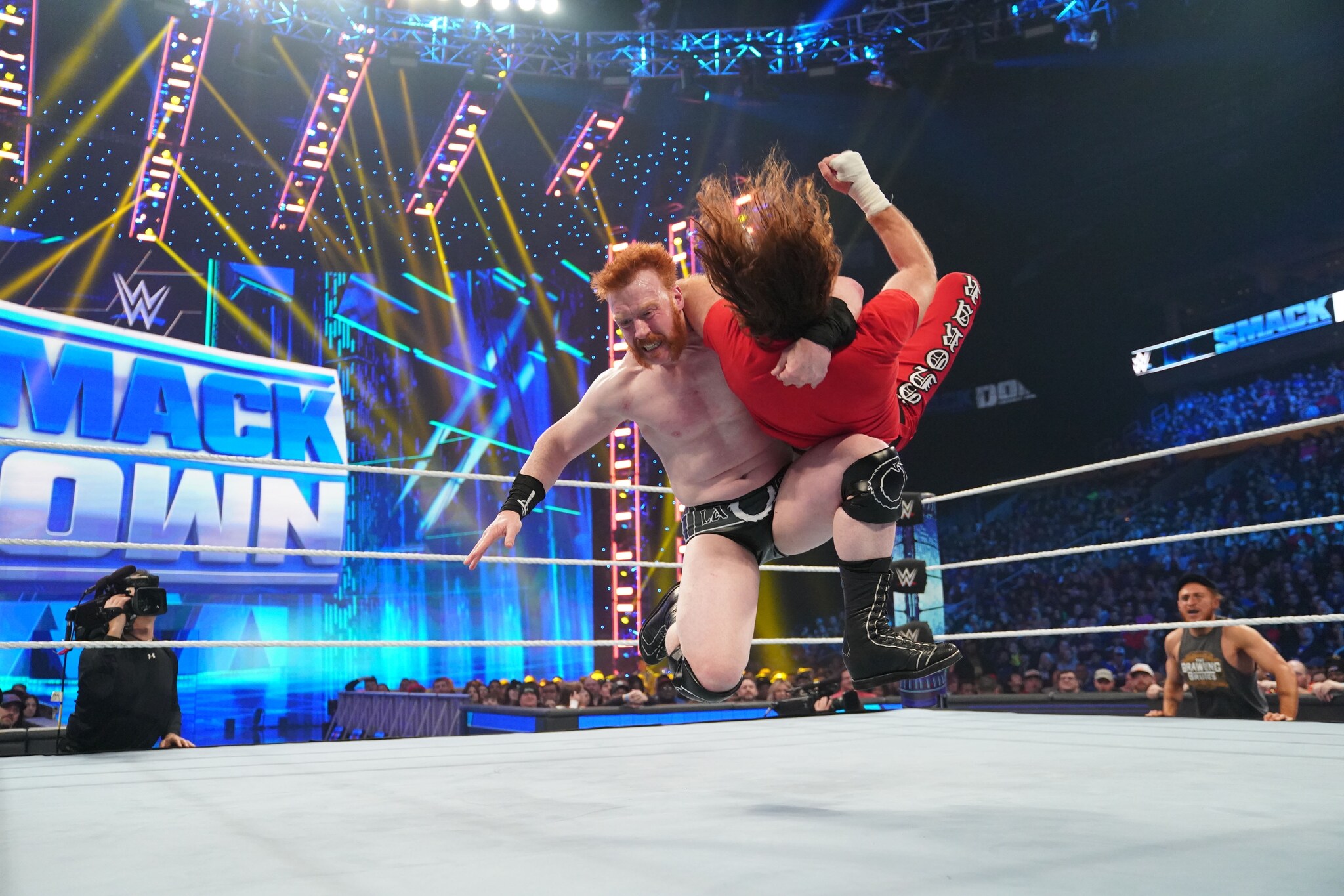 Wwe Smackdown In Pictures Ricochet Wins The World Cup Tegan Nox Saves