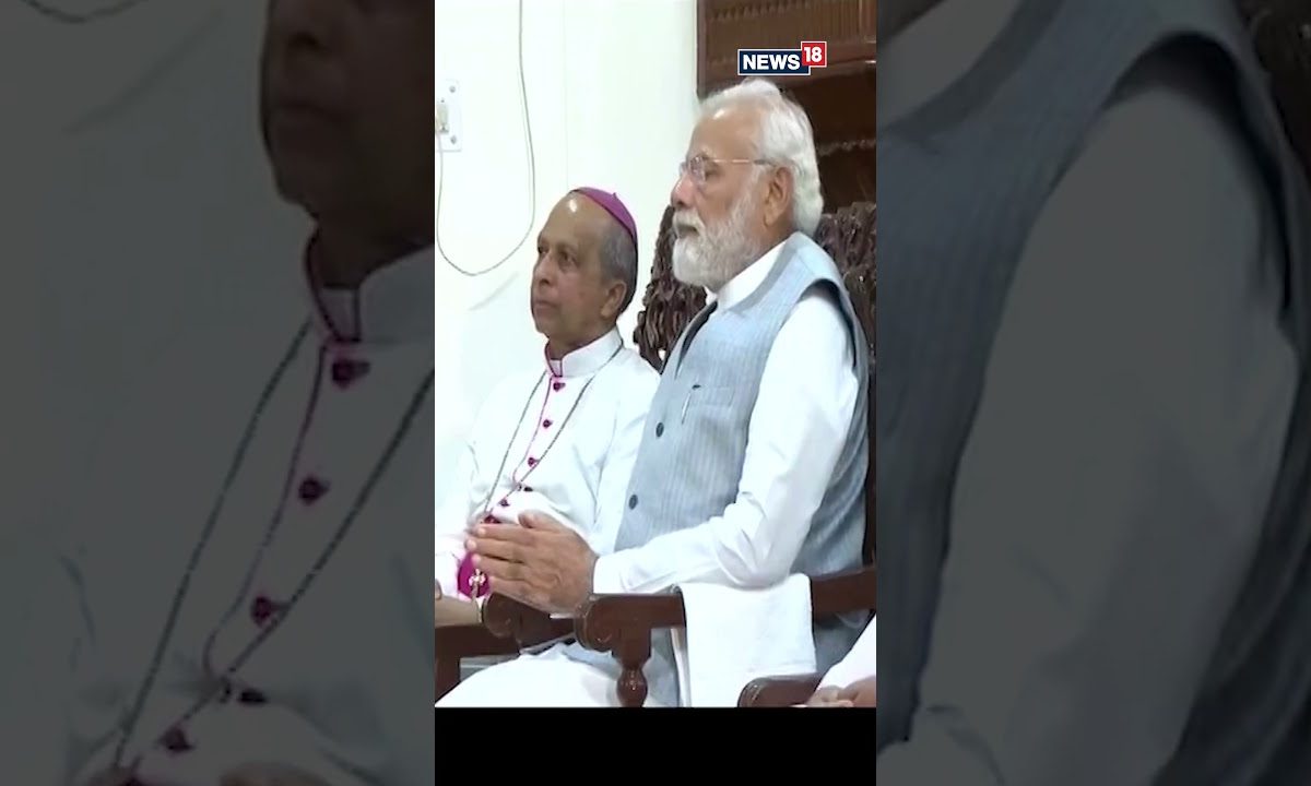 Easter Sunday PM Modi Visits Delhis Sacred Heart Cathedral Catholic