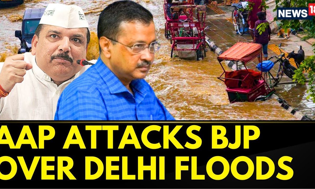 Delhi Flood News Sanjay Singh AAP Slams BJP For Yamuna Overflowing