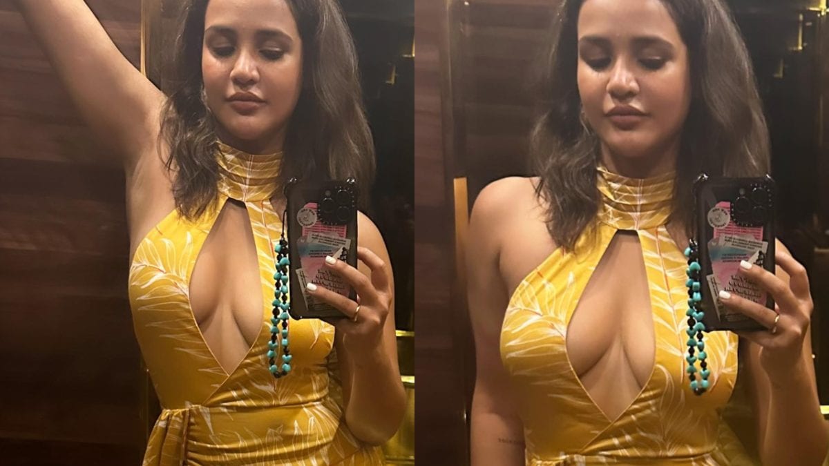 HOT Aisha Sharma Flaunts Her Curves Looks Sizzling In A Satin Bodycon