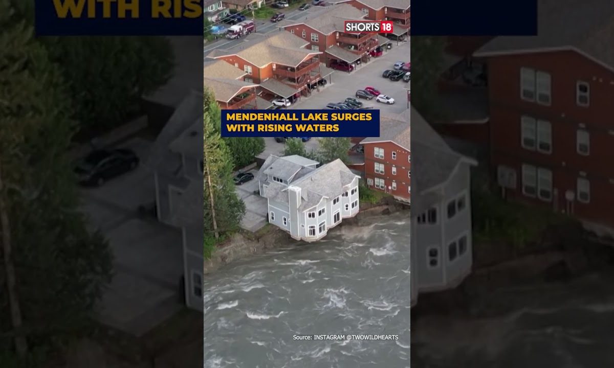 Home Collapses Into River Amid Flooding In Alaska After Glacial Break