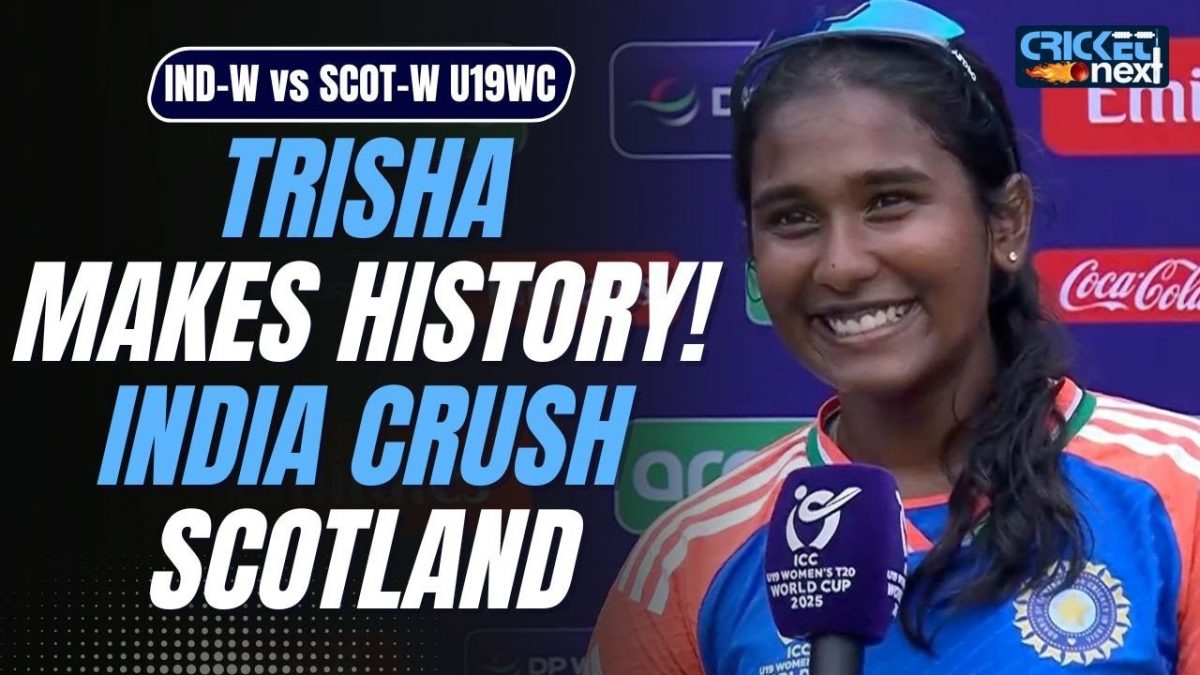 India Dominates Scotland With Trishas Record Breaking Century Ind W