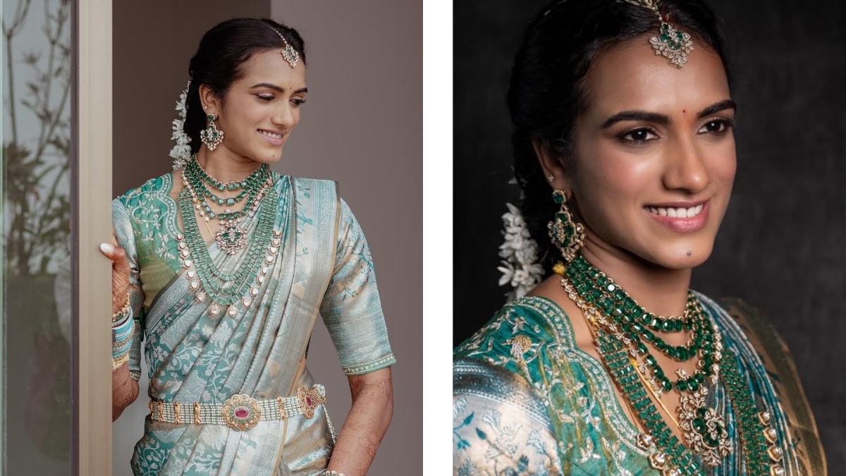 Pv Sindhus Bridal Look Redefines Elegance With Kanjeevaram Silk And