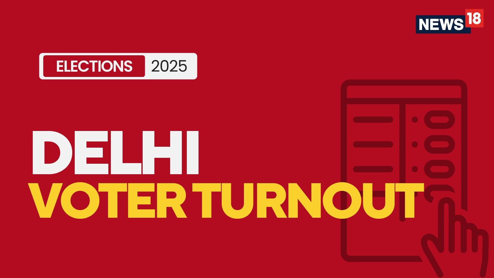 Voter Turnout Delhi Assembly Election Vidhan Sabha