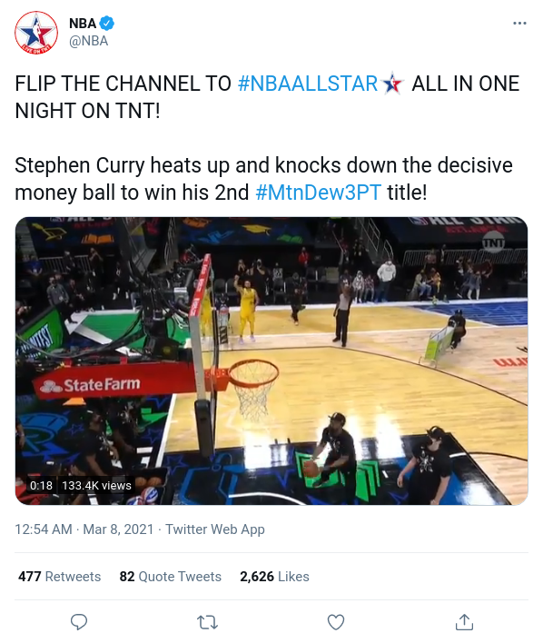 NBA All-Star Game 2021: Golden State Warriors star Steph Curry wins MTN DEW  3PT Contest