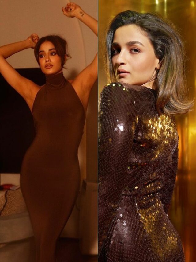 Janhvi Kapoor To Alia Bhatt B Town Divas In Chic Brown Dresses