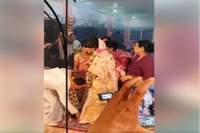 এখন অসমীয়া বিয়া, মালা পিন্ধাওতে কইনাকো সেৱা কৰিলে দৰাই, Video Viral