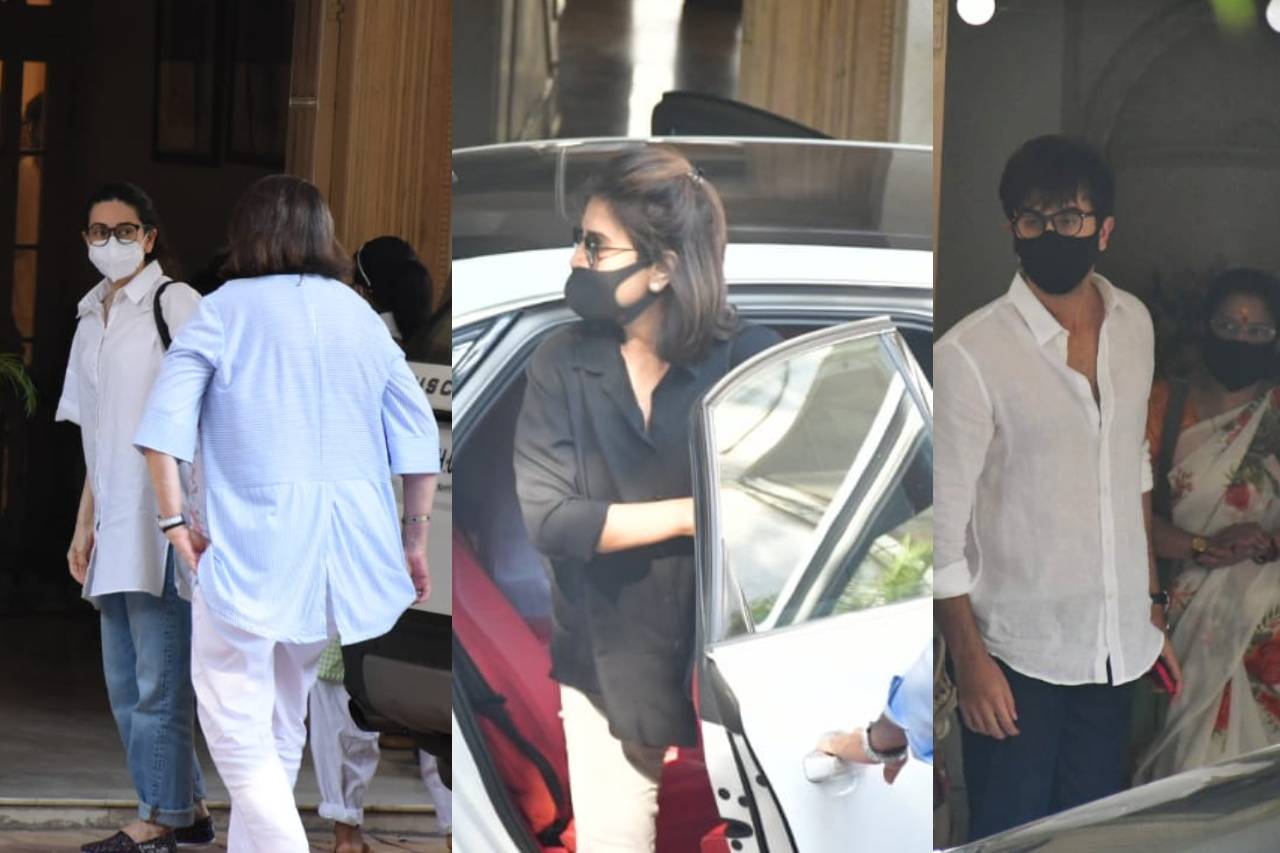  ৰণ‍বীৰ কাপুৰ মাতৃ নীতু কাপুৰৰ সৈতে আৰু কৰিশ্মা কাপুৰ মাতৃ ববিতাৰ সৈতে অন্তিম সৎকাৰৰ কাৰণে উপস্থিত হয়।