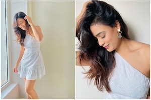 চুটি বগা সাজত জিলিকি উঠিছে মোহময়ী শ্বেতা তিৱাৰী।