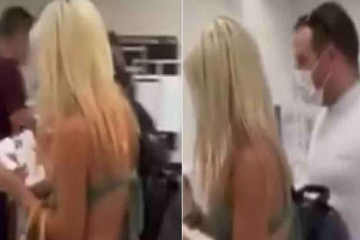  সম্প্ৰতি পাটনাৰ পৰা দিল্লী অভিমুখী ট্ৰেনত গেঞ্জী আৰু আণ্ডাৰ পেণ্ট পৰিধান  কৰি  ঘূৰিছিল বিহাৰৰ বিধায়ক। এই ফটো ভাইৰেল হৈছিল ছচিয়েল মিডিয়াত। এইবাৰ এগৰাকী যুৱতীয়ে কেৱল বিকিনী পৰিধান কৰি আহিল বিমানবন্দৰলৈ।