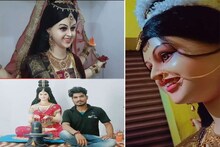মা দুৰ্গাৰ হাঁহি থকা মূৰ্তিৰে ছ'চিয়েল মিডিয়াত ভাইৰেল শিল্পী