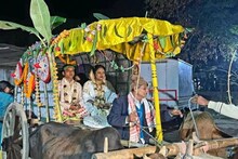 দৰা আহিল চৈ-দিয়া গৰু গাড়ীত, হাট-লেম্পৰ পোহৰত পদব্ৰজে আহিল বৰযাত্ৰী