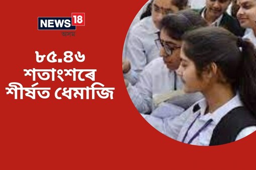 ধেমাজিৰ মুঠ ১৩,৪৫২ গৰাকী পৰীক্ষাৰ্থীৰ ভিতৰত ১১,৪৯৬ গৰাকীয়ে উত্তীৰ্ণ হয় পৰীক্ষাত।