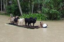 Assam Flood, Kampur: বছৰৰ দ্বিতীয়টো বানে বিধ্বস্ত কৰিলে কামপুৰৰ বিস্তীৰ্ণ অঞ্চল। ৭০ খনৰো অধিক গাঁও জলমগ্ন।