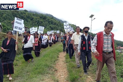 নাগালেণ্ডৰ অতি স্পৰ্শকাতৰ নকলাক জিলাৰ ডেন পাংছা ম্যানমাৰ সীমান্তৰ পৰা নিউজ18ৰ গ্ৰাউণ্ড জিৰ' ৰিপৰ্ট