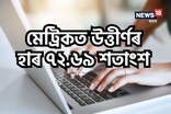 মুঠ উত্তীৰ্ণৰ হাৰ ৭২.৬৯ শতাংশ, উত্তীৰ্ণৰ হাৰত শীৰ্ষত চিৰাং