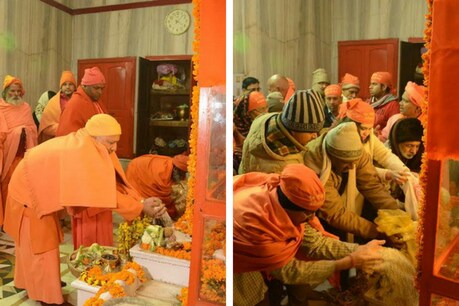 गोरखपुर में शनिवार को मकर संक्रांति के मौके पर नाथ संप्रदाय के गुरु गोरखनाथ को पहली खिचड़ी नेपाल नरेश की ओर से चढ़ी. दूसरी खिचड़ी नाथ बाबा के गोरक्षपीठाधीश्वर और बीजेपी सांसद महंत योगी आदित्यनाथ ने चढ़ाई.