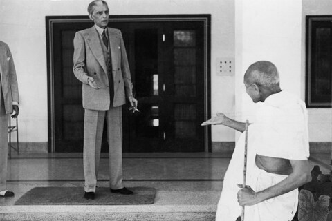 महात्मा गांधी और जिन्ना (तस्वीर- GETTY)