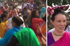 देखिए वीडियो: मथुरा में गोवर्धन पूजा की धूम, विदेशी भक्तों का लगा जमावड़ा