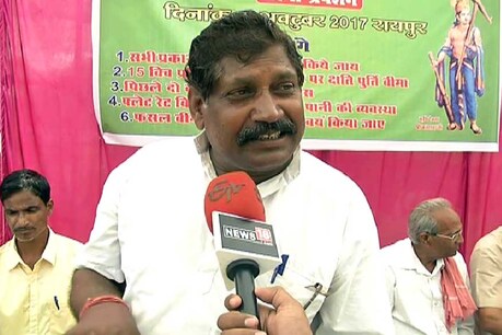 न्यूज़18/ईटीवी से चर्चा करते हुए भारतीय किसान संघ के उपाध्यक्ष रामावतार साहू.