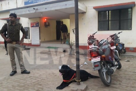 बदायूं पुलिस की कस्टडी में कुत्ता