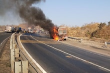 MP में भीषण सड़क हादसा, ट्रक में आग लगने से तीन की मौत