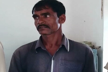 पत्नी की हत्या का अरोपी पति.फोटो-ईटीवी