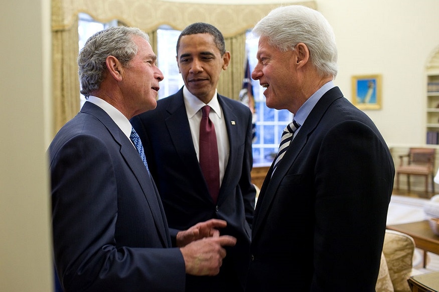 us presidents, bill clinton, barak obama, george bush