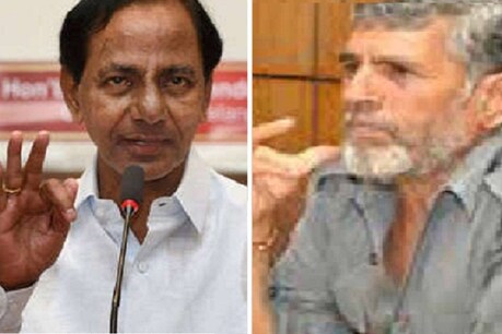 टीएसआर प्रमुख चंद्रशेखर राव और यूकेडी अध्यक्ष दिवाकर भट्ट (फ़ाइल फोटो)