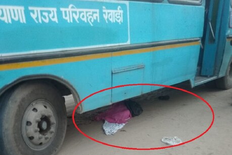 रेवाड़ी में हरियाणा रोडवेज की बस ने बाइक सवार को कुचला, मौत रेवाड़ी में हरियाणा रोडवेज की बस ने बाइक सवार को कुचला, मौत
