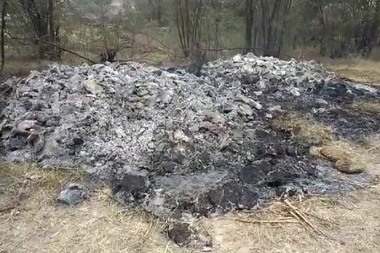उपलों का ढेर