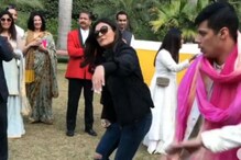 सुष्मिता सेन ने दुल्हन के साथ किया डांस, वीडियो वायरल