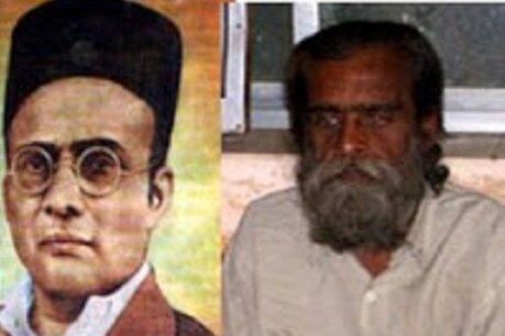 वीर सावरकर का नाती प्रफुल्ल चिपलुनकर (दाएं)