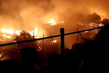 बगहा: सिलेंडर फटने से भड़की आग की चपेट में आए 6 मकान
