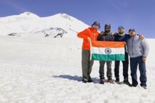 PHOTOS: मधुसूदन पाटीदार ने  महज 12 घंटे में फतह किया माउंट एल्ब्रस, बनाया रिकॉर्ड