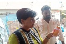 PHOTOS : इंदौर कलेक्ट्रेट के पीछे केमिकल से पकाए जा रहे थे फल, छापा पड़ते ही भागे व्यापारी