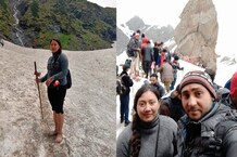 श्रीखंड महादेव की दीवानी ईशानी! बर्फ के बीच नंगे पांव 35 किमी चढ़ाई कर पहुंची भोले के दर