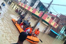 Flood In Rajasthan: कोटा-झालावाड़ की तस्वीरों में देखें बाढ़ के हालात