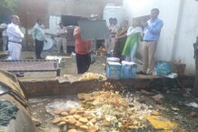 PHOTOS : इस दुकान में सड़े लड्डू-पेड़े मिलाकर बनायी जा रही थी नयी मिठाई, 250 किलो पकवान ज़ब्त