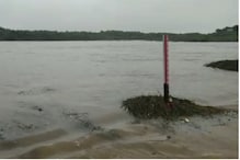 डूंगरपुर में बारिश: टापू बना बेणेश्वर धाम, तीनों पुल डूबे