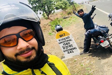 लिम्का बुक रिकॉर्ड: हरियाणा के दो दोस्तों ने 87 घंटे में बाइक पर नापा कश्मीर से कन्याकुमारी लिम्का बुक रिकॉर्ड: हरियाणा के दो दोस्तों ने 87 घंटे में बाइक पर नापा कश्मीर से कन्याकुमारी