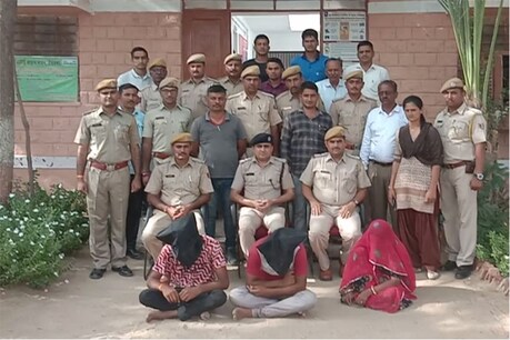 पुलिस ने हत्या के आरोपियों को गिरफ्तार कर लिया है. (फोटो : न्यूज 18 राजस्थान)