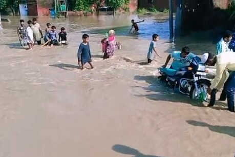 यमुनानगर के लापरा गांव में घुसा यमुना का पानी