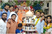 PWD मंत्री के भतीजे की दबंगई, खजराना गणेश मंदिर के गर्भ गृह में काटा केक