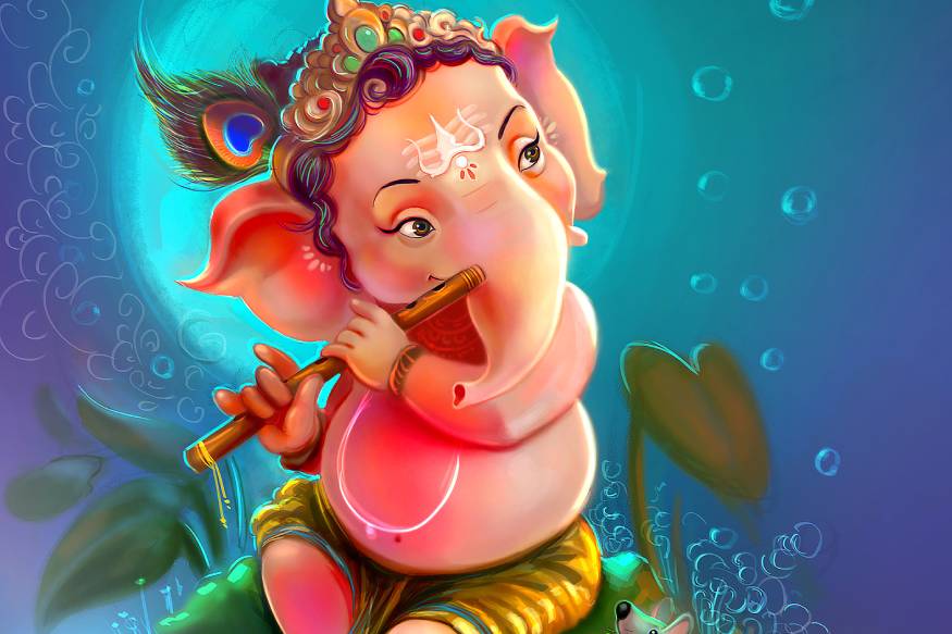 Sticker Daddy Shri Ganesh Ji with aashirvaad Red Color Wall Decor Stickers,  Price in India - Buy Sticker Daddy Shri Ganesh Ji with aashirvaad Red Color  Wall Decor Stickers, online at Flipkart.com