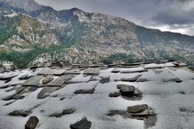 PHOTOS: हिमाचल के कुल्लू जिले में भारी ओलावृष्टि, फसलों को नुकसान