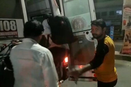 आधी रात को 108 एंबुलेंस का कर्मचारी कर रहा था डग्गामारी